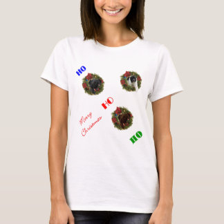 Schwarzes Brown LandseNewf Neufundland Weihnachten T-Shirt