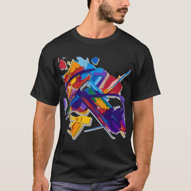 Schwarzes Bruch T-Shirt (Vorderseite)
