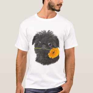 Schwarzes Brüssels Griffon für Kleid T-Shirt