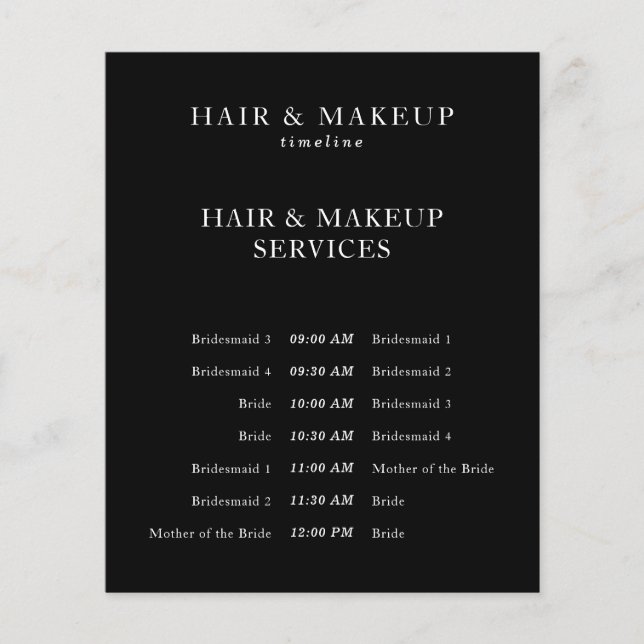 Schwarzes Budget Hochzeitssaison Flyer (Vorne)