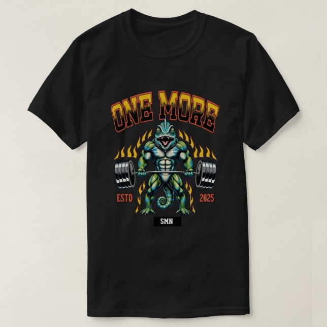 Schwarzes Cameleon T-Shirt (Design vorne)