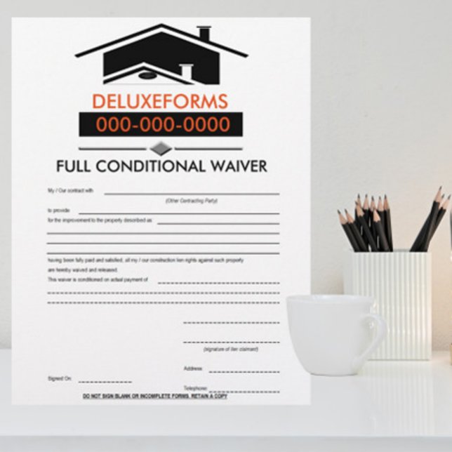 Schwarzes Dachformular Vollständig für den Waiver (Von Creator hochgeladen)