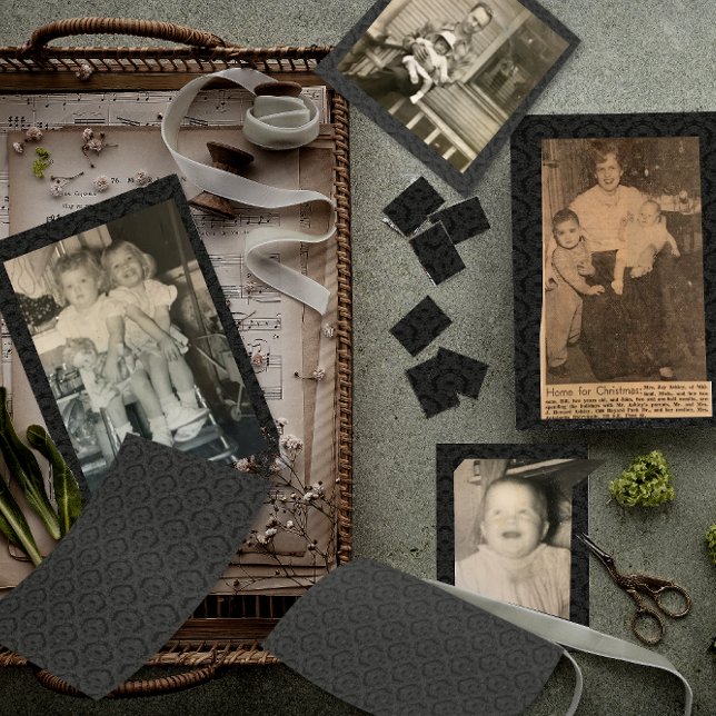 Schwarzes Damaskus Dark Craft Scrapbook Paper (Von Creator hochgeladen)