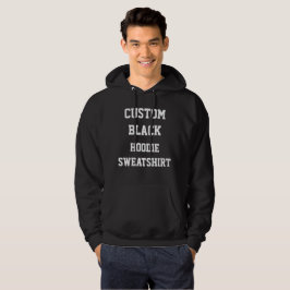 SCHWARZES der HOODIE-SWEATSHIRT der Hoodie
