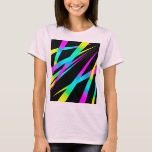 Schwarzes der Spitzen CYMK T-Shirt