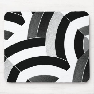 schwarzes des Chic zeitgenössisches Mousepad