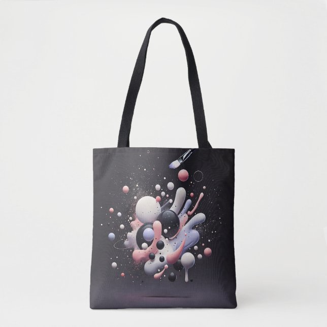 Schwarzes Design Tasche (Vorderseite)