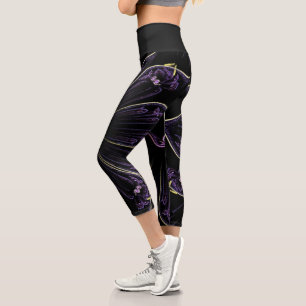 Schwarzes Design   Zazzle_Growshop. Capri Leggings