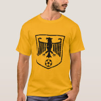 Schwarzes Deutschland-Wappen Fußball-Schmutz