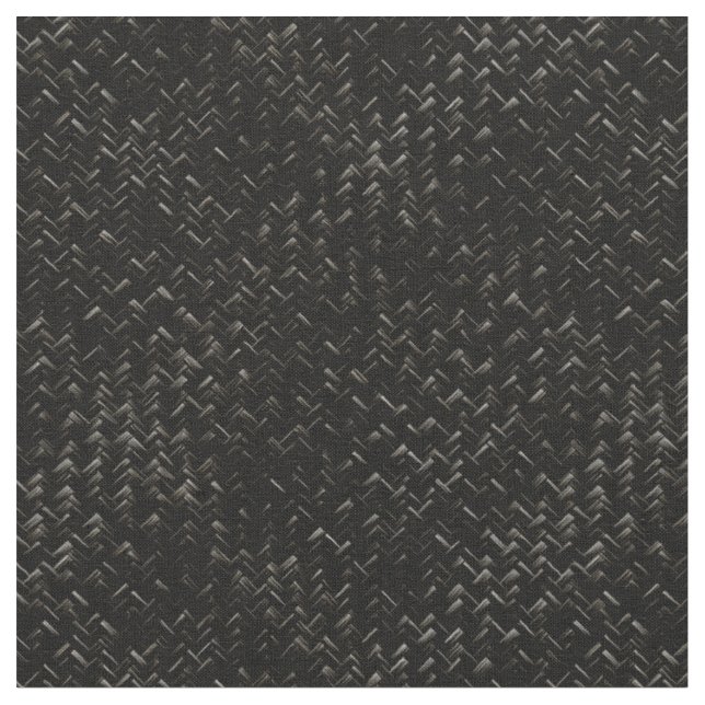 Schwarzes, diagonales Korbmuster Stoff (Nahaufnahme)