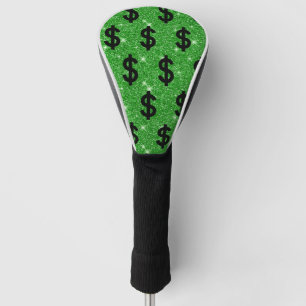 Schwarzes Dollarzeichen Geld Finanzen Wall Street Golf Headcover
