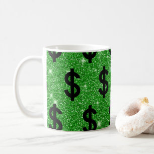 Schwarzes-Dollarzeichen-Geld-Unternehmer-Wall-Stre Kaffeetasse