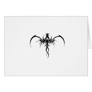 Schwarzes Drachen-Tattoo