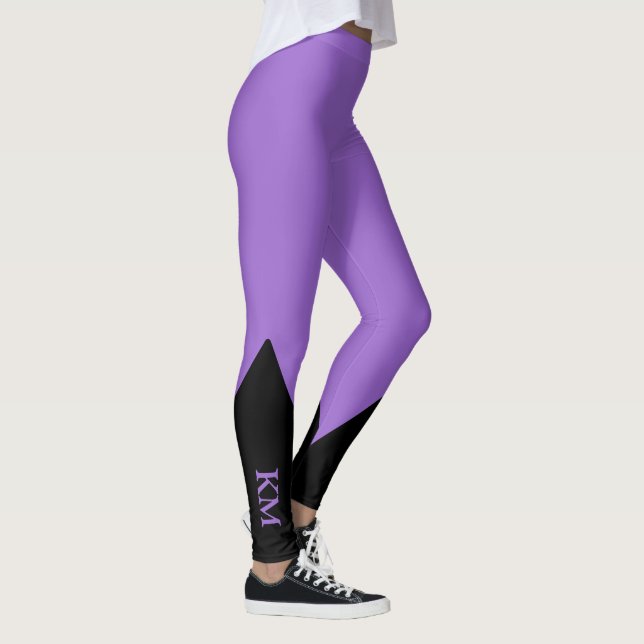 Schwarzes Dreieck | Ursprünglich | Amethyst Leggin Leggings (Rechts)