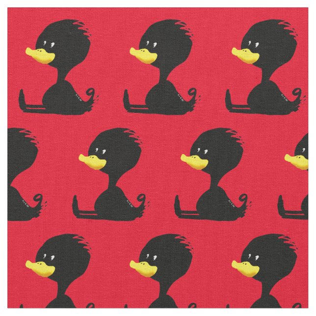 Schwarzes ducky stoff (Nahaufnahme)