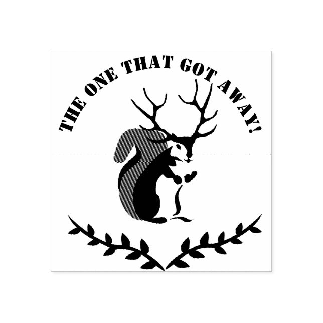 Schwarzes Eichhörnchen mit Zehenspitze Gummistempel (Prägung)