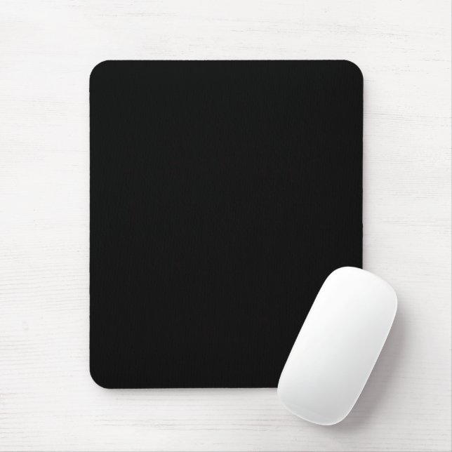Schwarzes einfaches funktionales Elegant Mousepad (Mit Mouse)