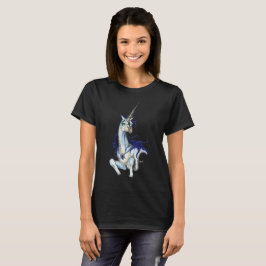 Schwarzes Einhorn T-Shirt