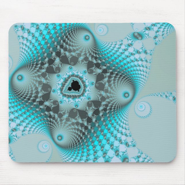 Schwarzes Eis-Mausepad Mousepad (Vorne)
