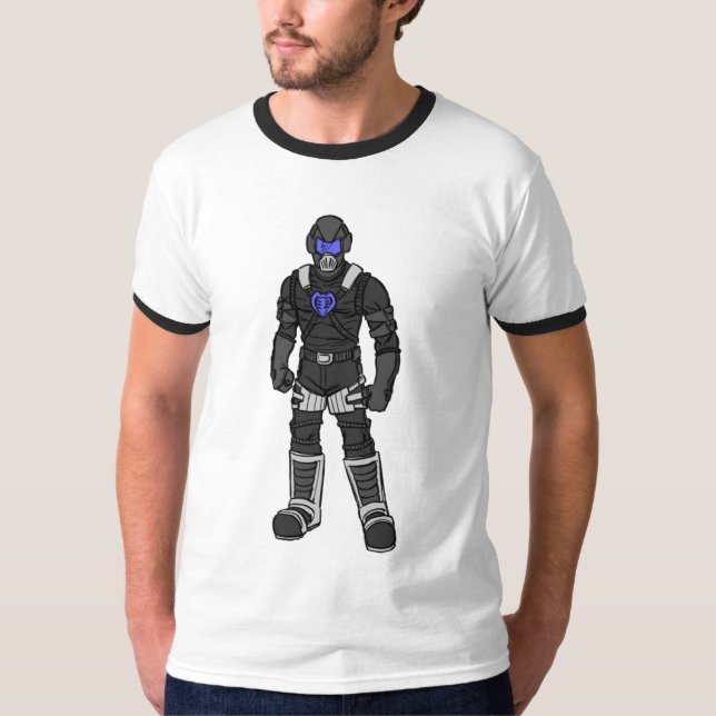 Schwarzes Eis-Zeichnen T-Shirt (Vorderseite)