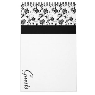 Schwarzes Eleganz-Gast-Buch Kalender