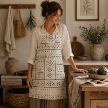 Schwarzes Elfenbein-Tribal-Geometrisches Muster | 