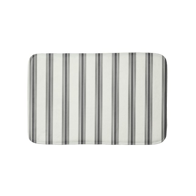 Schwarzes Elfenbeinmuster Badematte (Vorderseite)