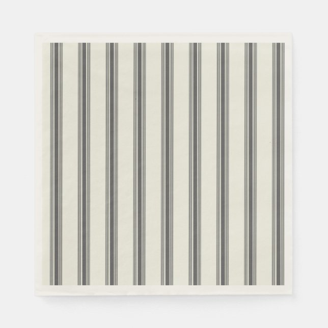 Schwarzes Elfenbeinmuster Serviette (Vorderseite)