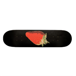 Schwarzes ErdbeerSkateboard Skateboard