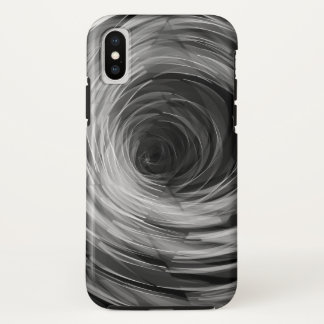 Schwarzes facettierte Strudel - Apple iPhone/iPad iPhone X Hülle