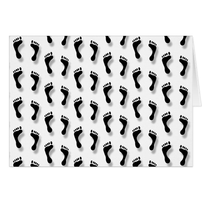 Schwarzes Feet-Muster (Vorderseite (Horizontal))