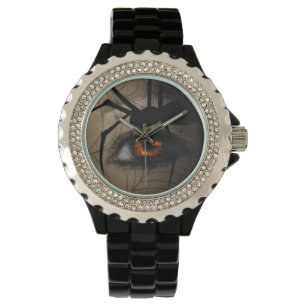 Schwarzes Fenster Armbanduhr