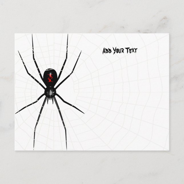 Schwarzes Fenster Postkarte (Vorderseite)