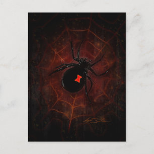 Schwarzes Fenster (Signature-Design) Postkarte