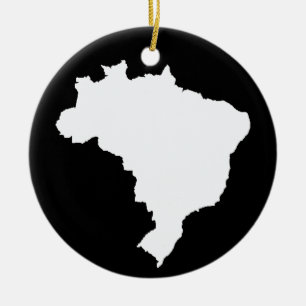 Schwarzes festliches Brasilien in Emporio Moffa Keramikornament