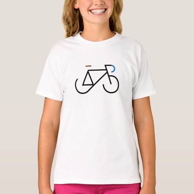 Schwarzes Fixie T-Shirt (Vorderseite)