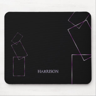 Schwarzes Flieder-Mauspad Personalisiert Mousepad