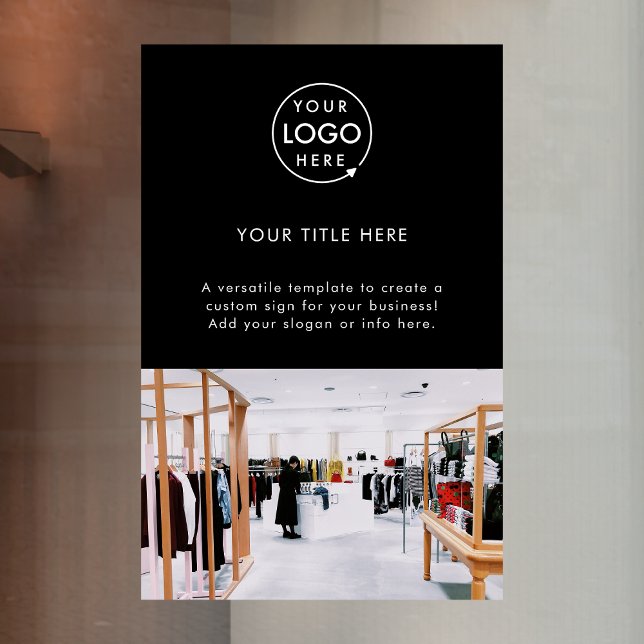 Schwarzes Foto für Berufliche Werbeaktionen mit Fi Fensteraufkleber (Von Creator hochgeladen)