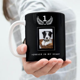 Schwarzes Foto für Hundehunde Kaffeetasse