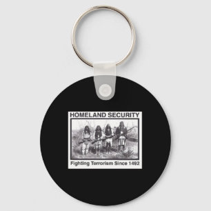 Schwarzes Foto-indische heimat-Sicherheit Schlüsselanhänger
