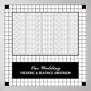 Schwarzes Foto Poster