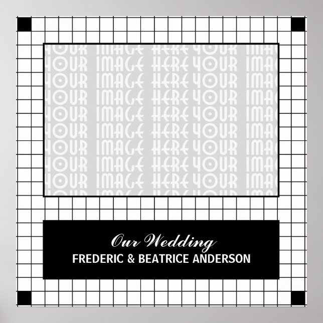 Schwarzes Foto Poster (Vorne)