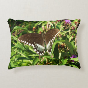 Schwarzes Frack Butterfly Naturfotografie Zierkissen