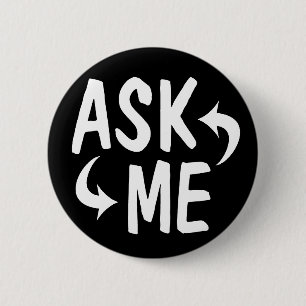Schwarzes fragen mir Knopf Button