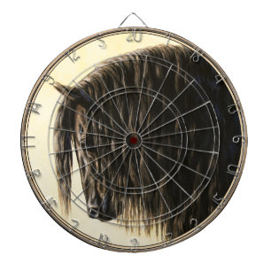 Schwarzes Friesen Dartscheibe