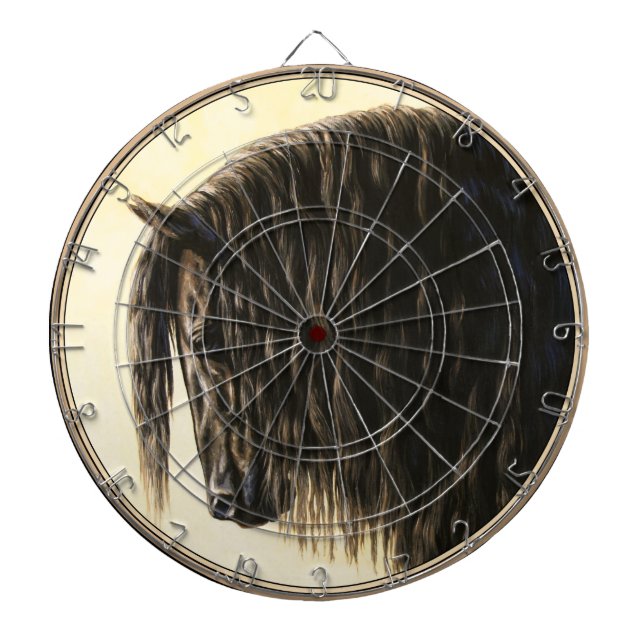 Schwarzes Friesen Dartscheibe (vorne)