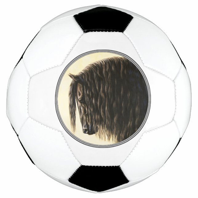 Schwarzes Friesen Fußball (Vorderseite)