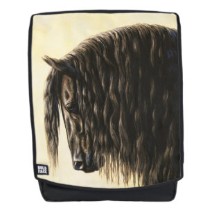 Schwarzes Friesen Rucksack