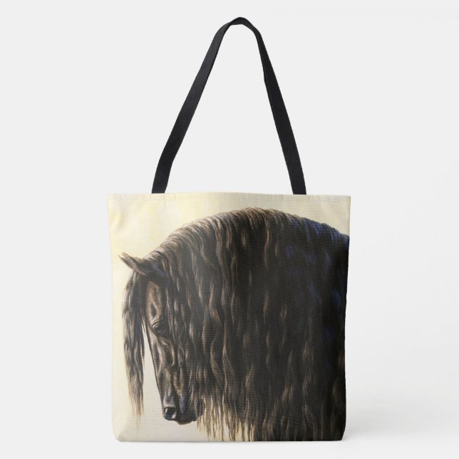 Schwarzes Friesen Tasche (Vorderseite)