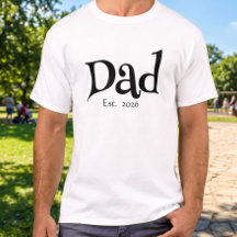 Schwarzes Fun Bold Einfaches Papa Etabliert Neues 